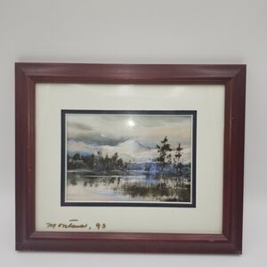 Vintage wall Montana pond Brent Heighton Framed card Print water 11"